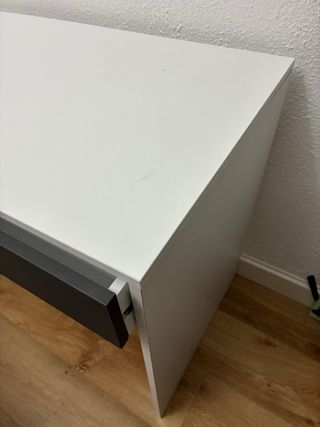 Mesa escritorio moderna blanca y gris