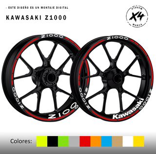 Pegatinas llantas Kawasaki Z1000
