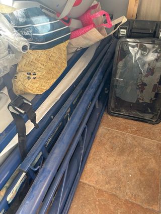 Litera abatible azul