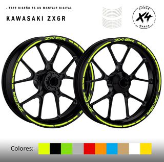 Pegatinas llantas Kawasaki ZX6R