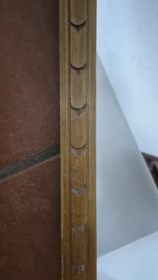 Espejo rustico clasico con marco de madera maciza