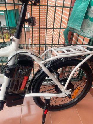 Bicicleta Eléctrica Nilox Blanca Plegable