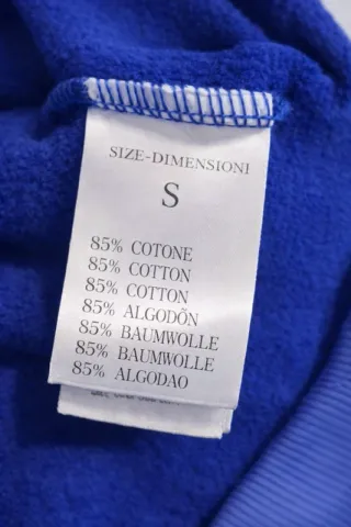 Felpa con Cappuccio Blu Elettrico