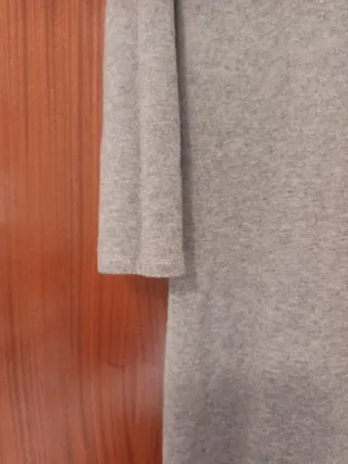 Vestido gris manga larga
