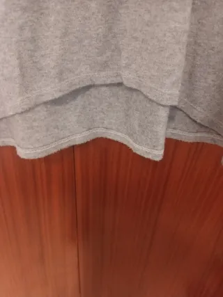 Vestido gris manga larga