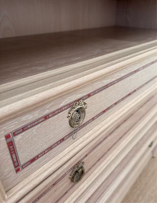Mueble de salón madera y cristal