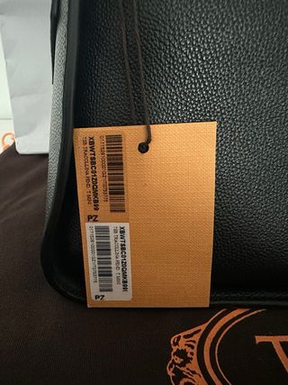 Borsa Tod's Pelle Nera con Pendente T Oro