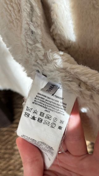 Chaqueta Aviador Trussardi Jeans Negra y Beige