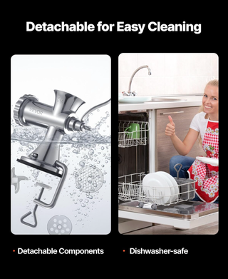 Picadora de carne manual VEVOR acero inoxidable