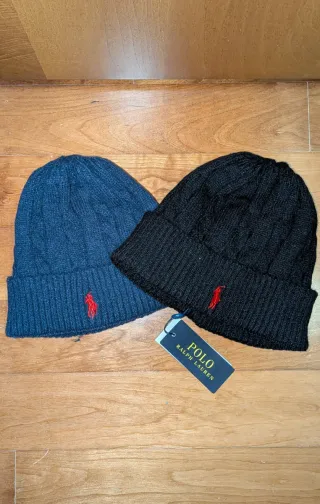Cappelli invernali Polo Ralph Lauren blu e neri