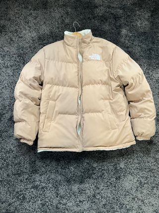 Abrigo Plumífero reversible The North Face crema