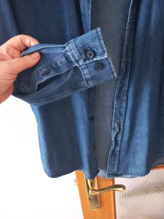 Camisa vaquera Pull&Bear azul Talla M / L