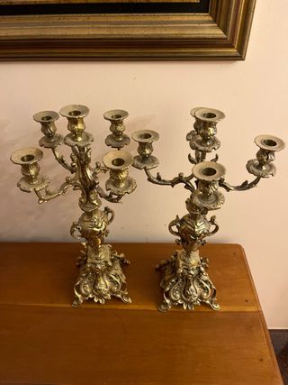 SE VENDEN CANDELABROS DE BRONCE