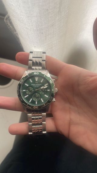 Reloj Mark Maddox Cronógrafo Verde Plata
