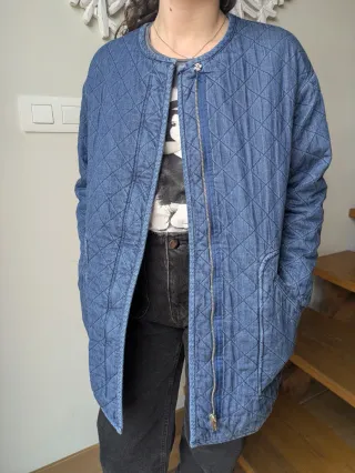 Chaqueta vaquera acolchada