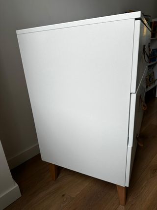 Cómoda con 3 cajones Blanco/Natural