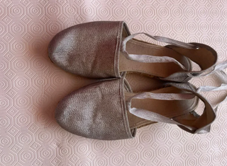 Alpargatas Fallera Plata Talla 37