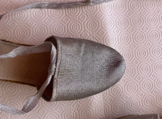 Alpargatas Fallera Plata Talla 37