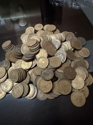 Lote 100 monedas 1 Peseta Franco