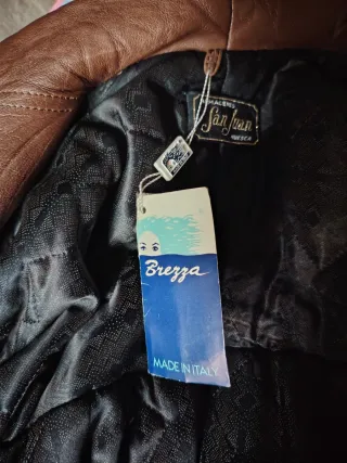 Chaqueta Piel Vintage Italiana Marrón a estrenar