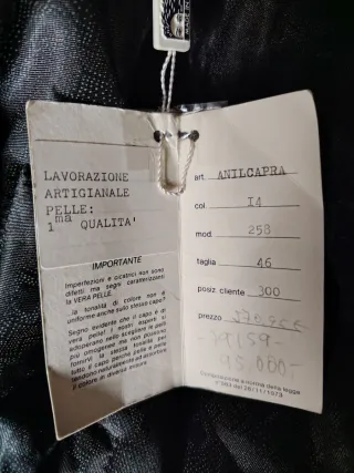 Chaqueta Piel Vintage Italiana Marrón a estrenar