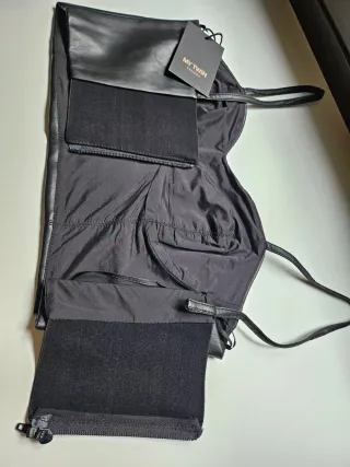 Top bustier similpelle nero Twinset