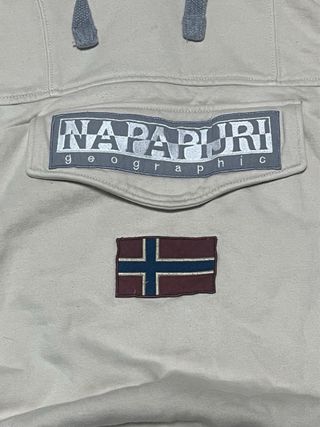 Sudadera Napapijri Beige Talla M Vintage