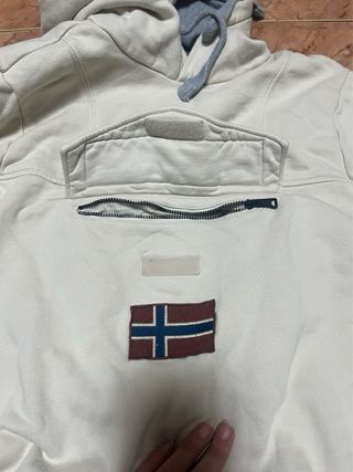 Sudadera Napapijri Beige Talla M Vintage