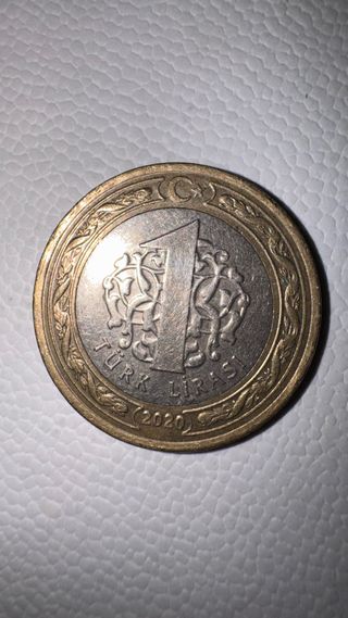 Moneda 1 Lira Turca 2020