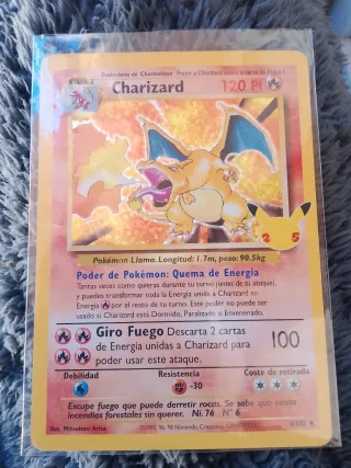 Carta Pokémon Charizard Celebraciones Español