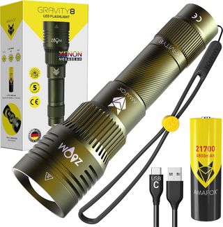 Linterna LED AMAFOX Gravity8 Verde Militar
