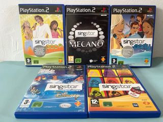 Lote 5 Juegos Singstar PS2 + Micrófonos