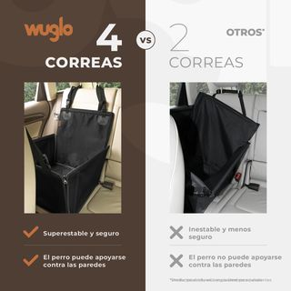 Asiento Reforzado Coche Perro Mediano