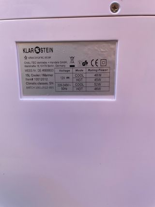 Nevera portátil Bella Taverna Klarstein