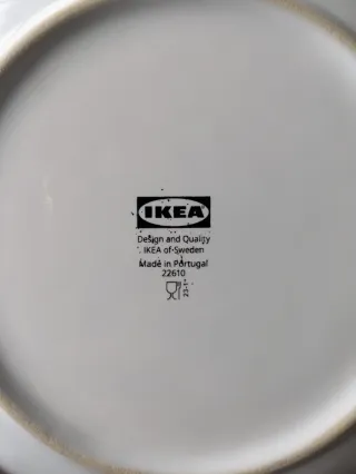 Vajilla Ikea Porcelana Blanca