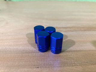 Tapones Válvula Rueda Azul Aluminio