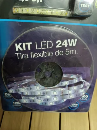 Kit Tira LED Flexible 5m Blanco Día 24W