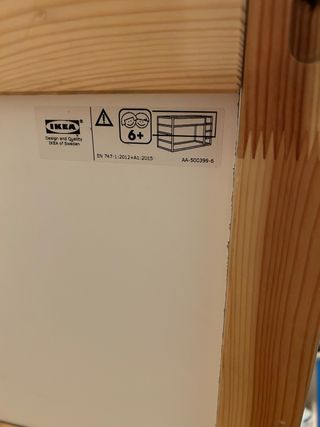 Cama KURA Ikea 90x200 cm reversible