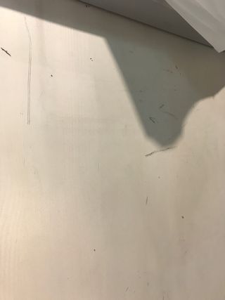 Mueble TV blanco y azul