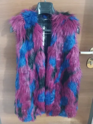 Smanicato ecopelliccia donna