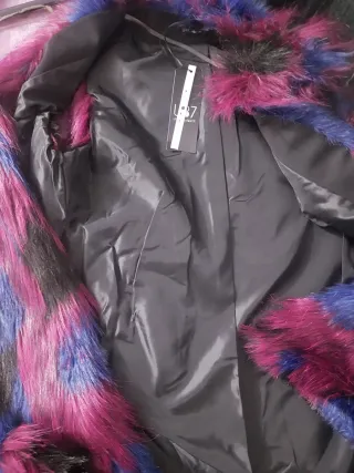 Smanicato ecopelliccia donna