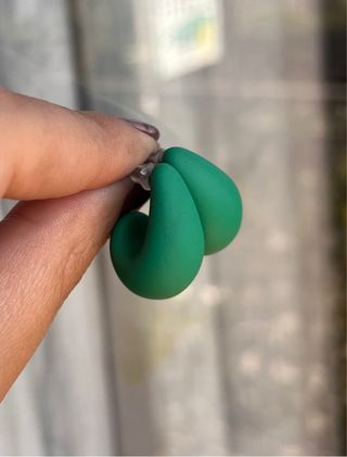 Orecchini a goccia verdi