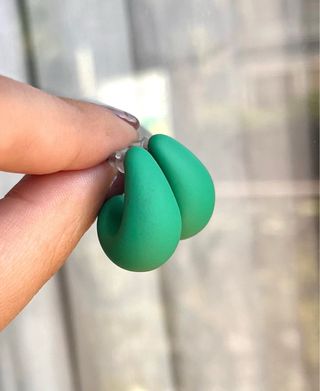 Orecchini a goccia verdi