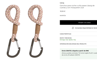 Lassig Ganchos para Coche/Silla Paseo