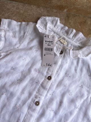 Pelele bebé estampado floral