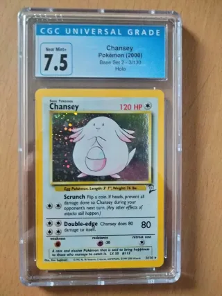 Chansey Holo Base Set 2 CGC 7.5