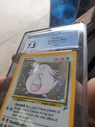 Chansey Holo Base Set 2 CGC 7.5