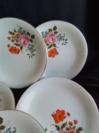 Platos San Claudio Florales (Nuevos)