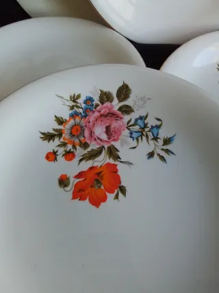 Platos San Claudio Florales (Nuevos)