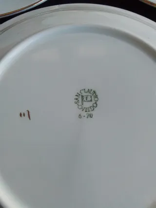 Platos San Claudio Florales (Nuevos)